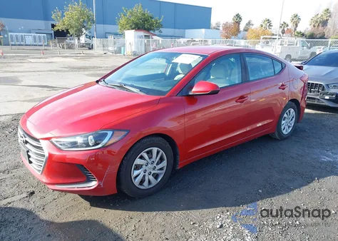 2018 Hyundai Elantra Se из США, поврежденный, VIN 5NPD74LF7JH302796